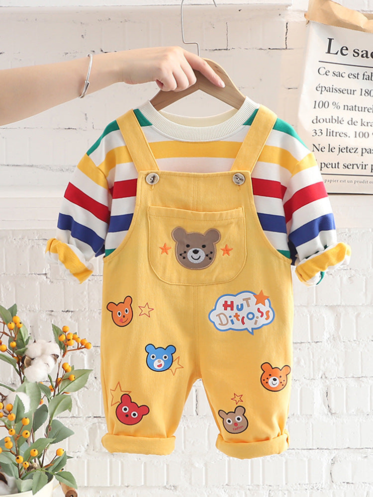 Boys’ Classic Cotton Overalls Suit – Durable & Comfortable Kids’ Overall Outfit