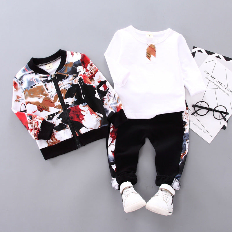 Boys’Classic 3-Piece Outfit – Formal Autumn & Winter Set