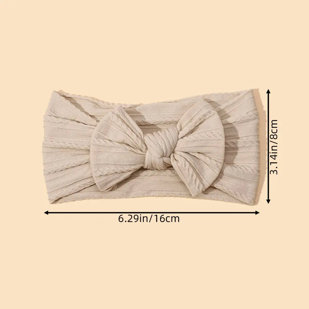 3Pcs/Lot Cable Knit Baby Headbands for Chlidren Elastic Baby Girls Turban Hair Bands Newborn Headwrap Toddler Hair Accessories