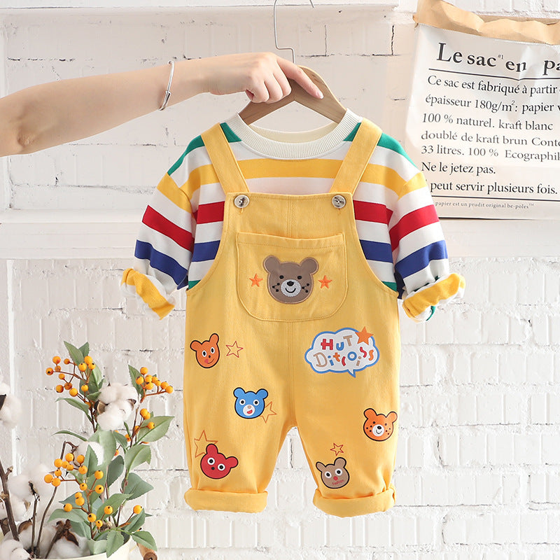 Boys’ Classic Cotton Overalls Suit – Durable & Comfortable Kids’ Overall Outfit