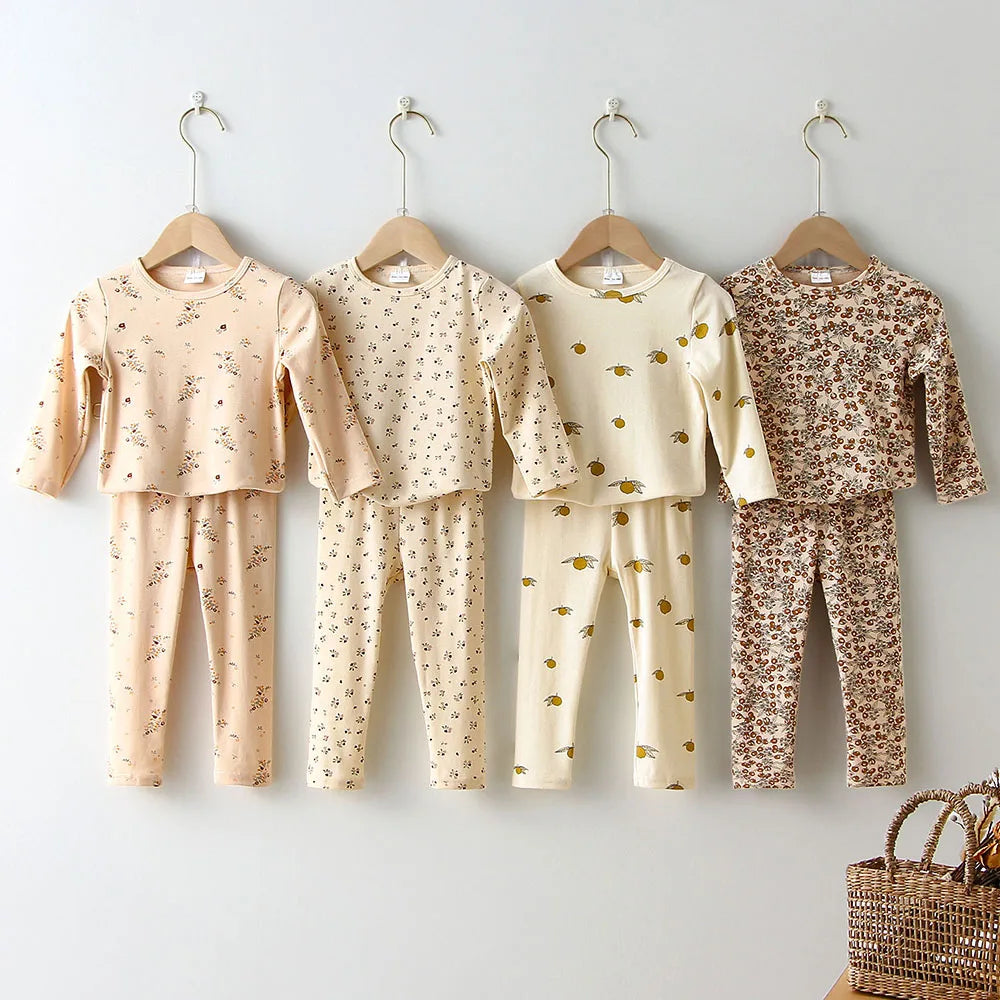 Kids Boy Girl Pajamas Sleepwear for 1-6Y Baby Girl Clothes Sets Children Homewear Pyjamas Sets Kids Nightwear Children Clothes