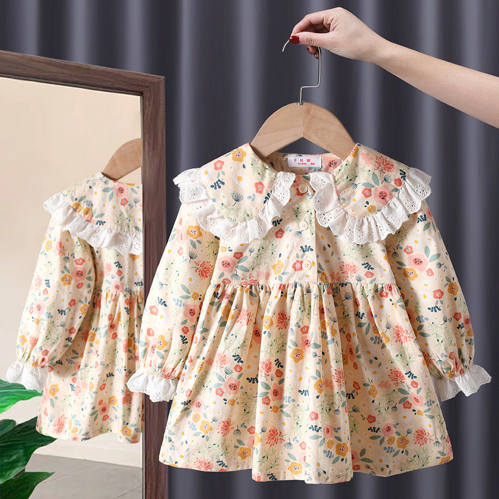 Baby Girl Dress – Long Sleeve Outfit for Spring and Autumn
