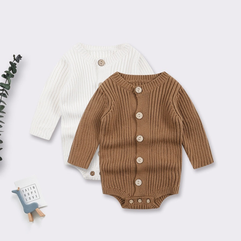 Baby Sweater Bodysuit – Soft Knit One-Piece Romper