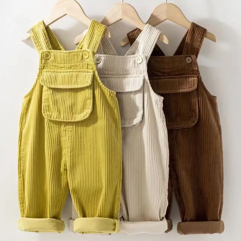 2025 New Spring Autumn Girls Kids Denim Overalls Pants Baby Children Jeans Long Pant Trousers Children Clothes