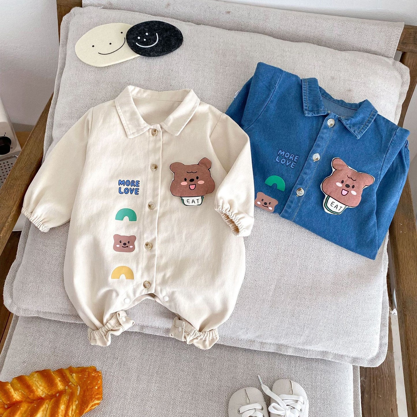 Baby Denim Jumpsuit – Long Sleeve Autumn Outfit