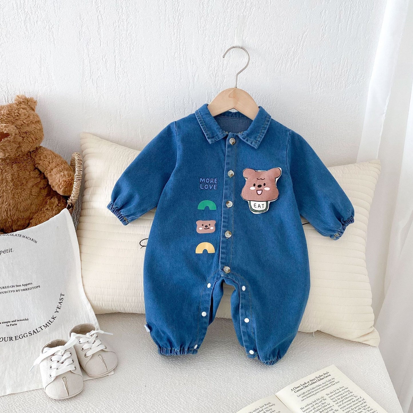 Baby Denim Jumpsuit – Long Sleeve Autumn Outfit