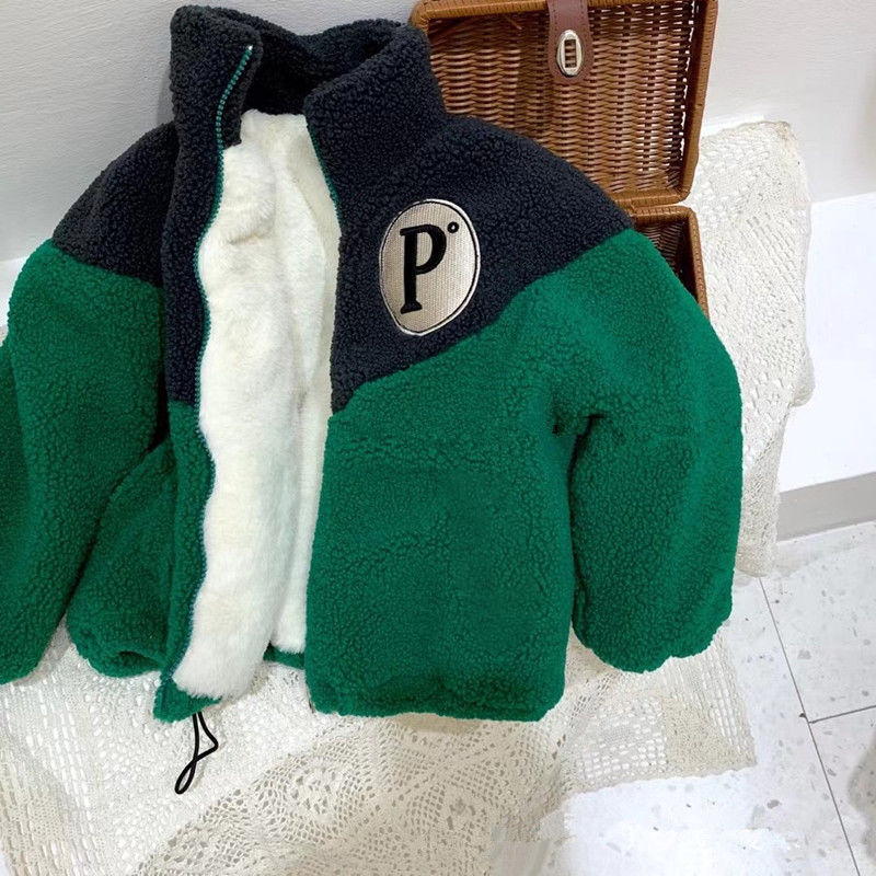 Warm Fleece Coat & Cartoon Kids’ Tops | Loose Thickened Cotton Clothing for Boys and Girls