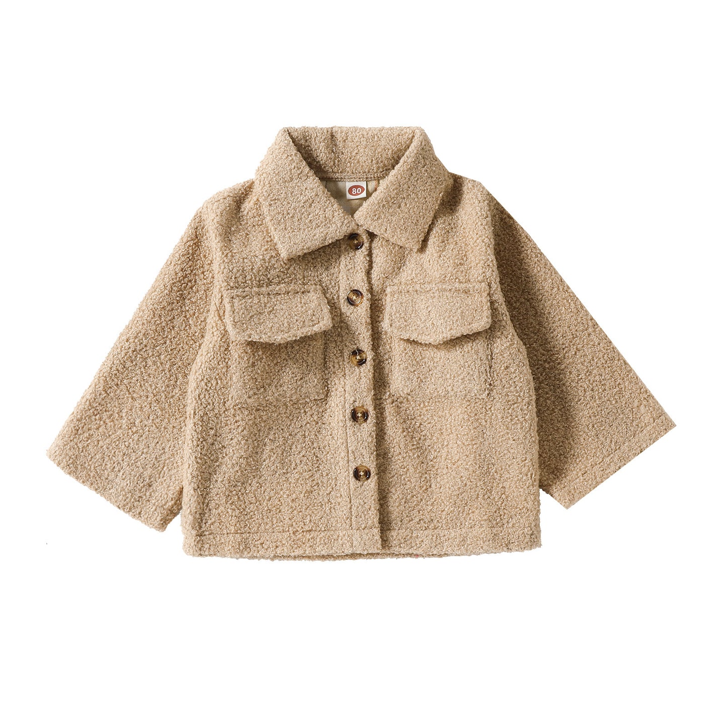 Reversible Plaid Coat for Kids – Soft Plush Autumn Jacket