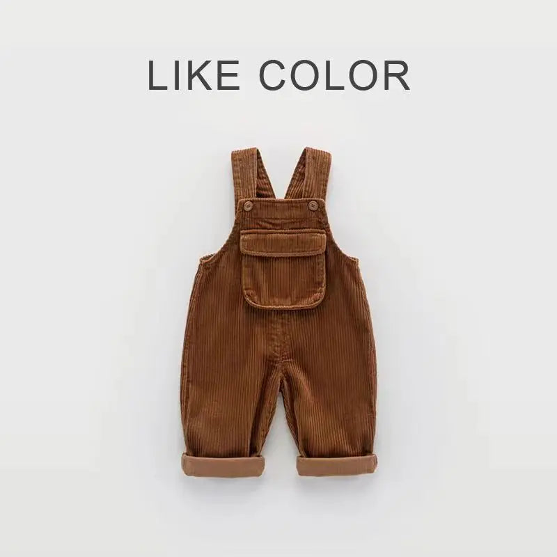 2025 New Spring Autumn Girls Kids Denim Overalls Pants Baby Children Jeans Long Pant Trousers Children Clothes