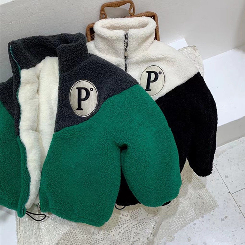 Warm Fleece Coat & Cartoon Kids’ Tops | Loose Thickened Cotton Clothing for Boys and Girls