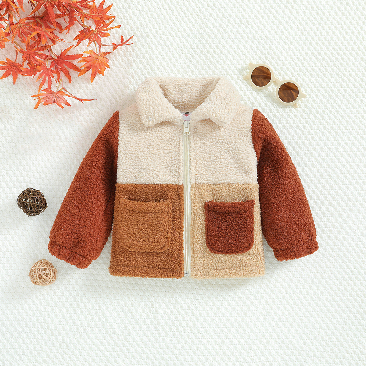 Kids’ Polar Fleece Jacket – Cute Design with Zipper Closure