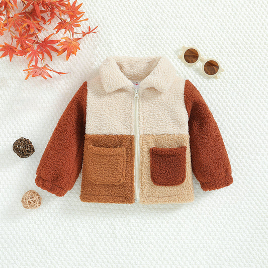 Kids’ Polar Fleece Jacket – Cute Design with Zipper Closure
