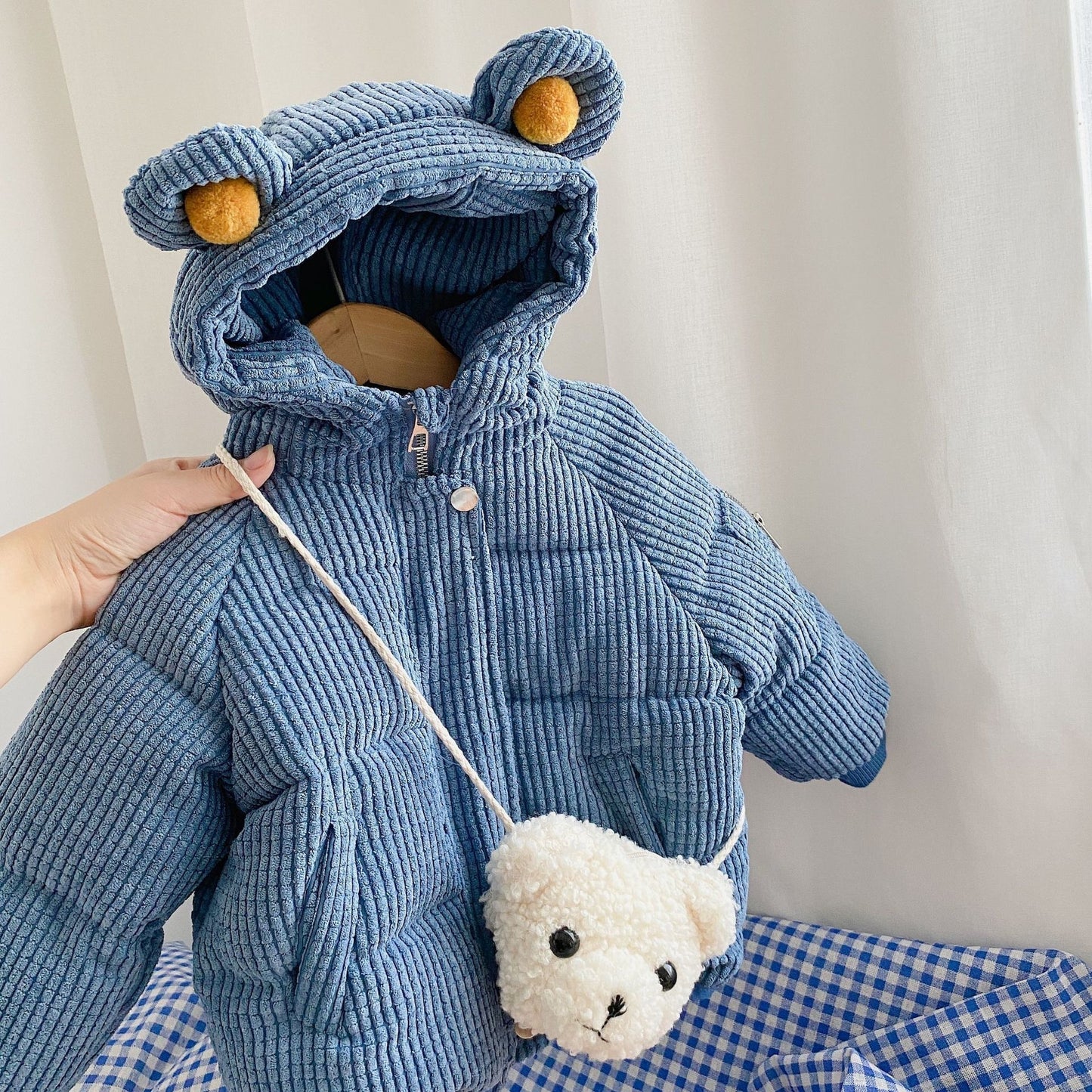 Baby Cartoon Cotton Hoodie – Short Jacket for Boys and Girls