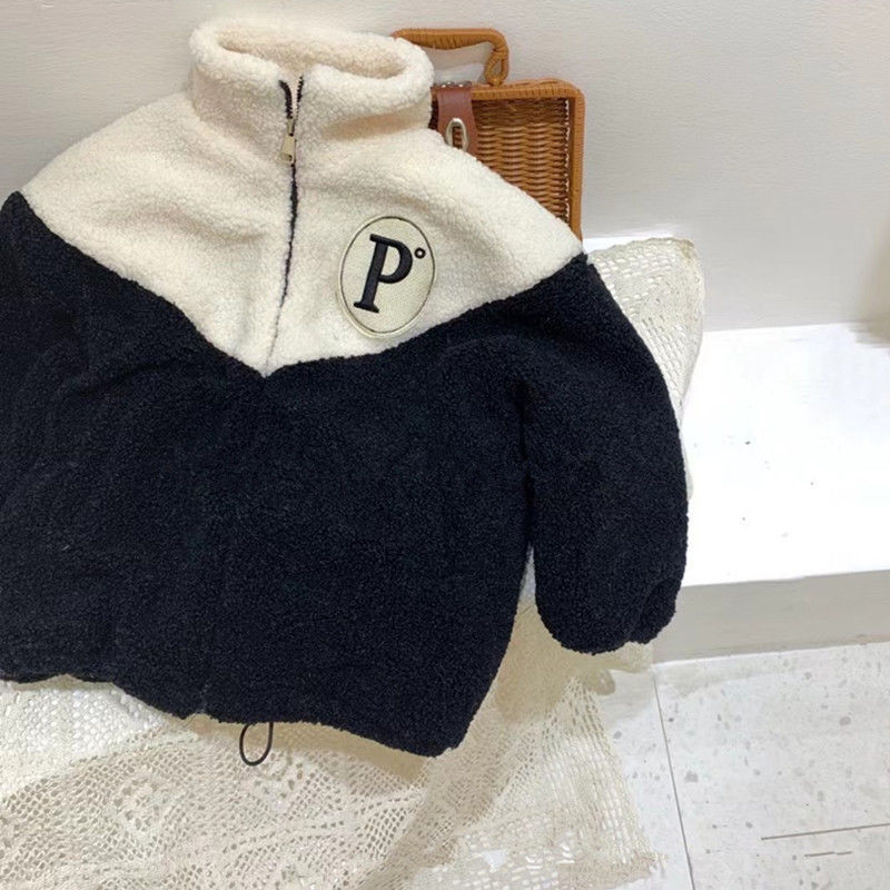 Warm Fleece Coat & Cartoon Kids’ Tops | Loose Thickened Cotton Clothing for Boys and Girls