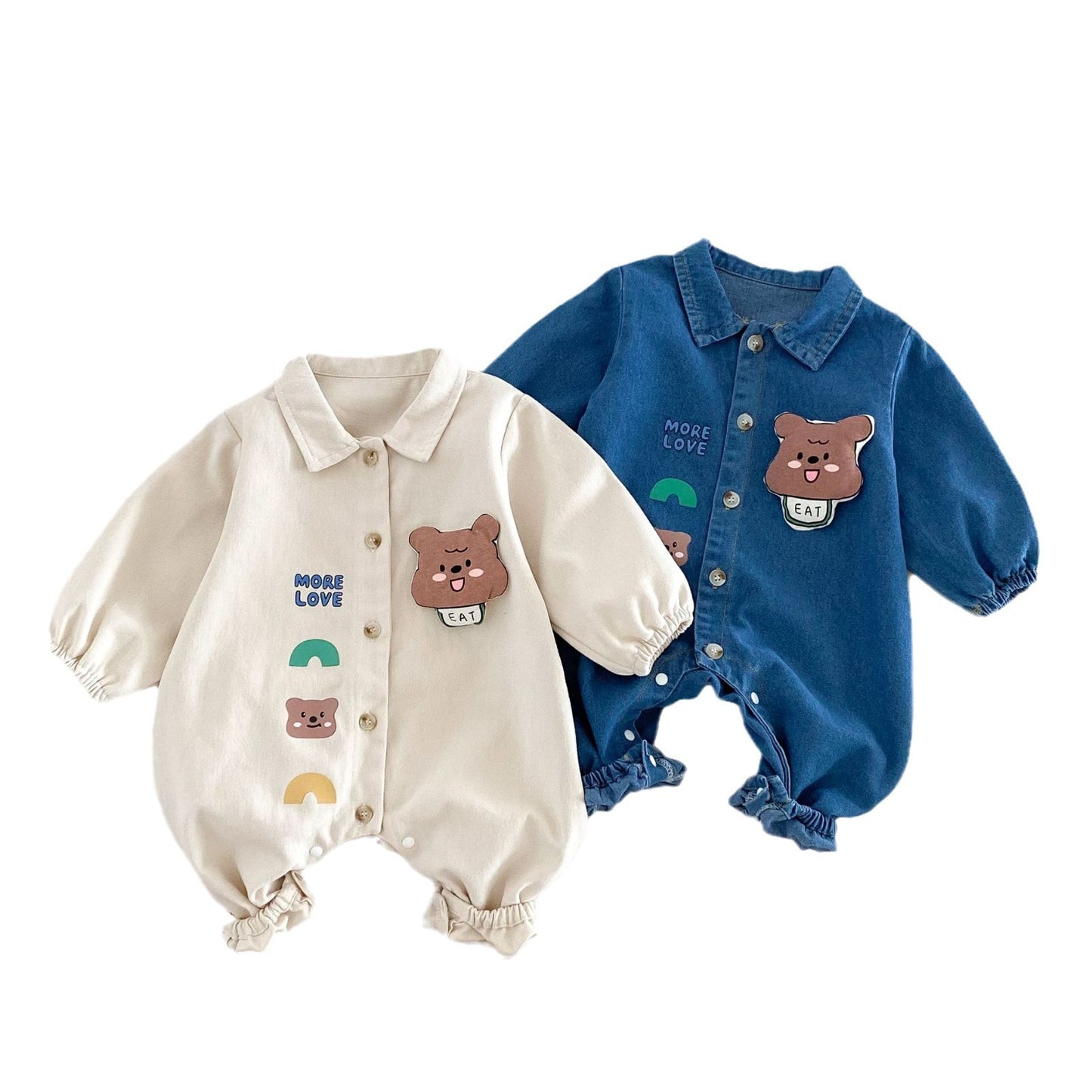Baby Denim Jumpsuit – Long Sleeve Autumn Outfit