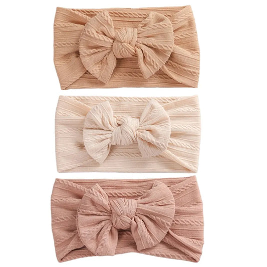 3Pcs/Lot Cable Knit Baby Headbands for Chlidren Elastic Baby Girls Turban Hair Bands Newborn Headwrap Toddler Hair Accessories