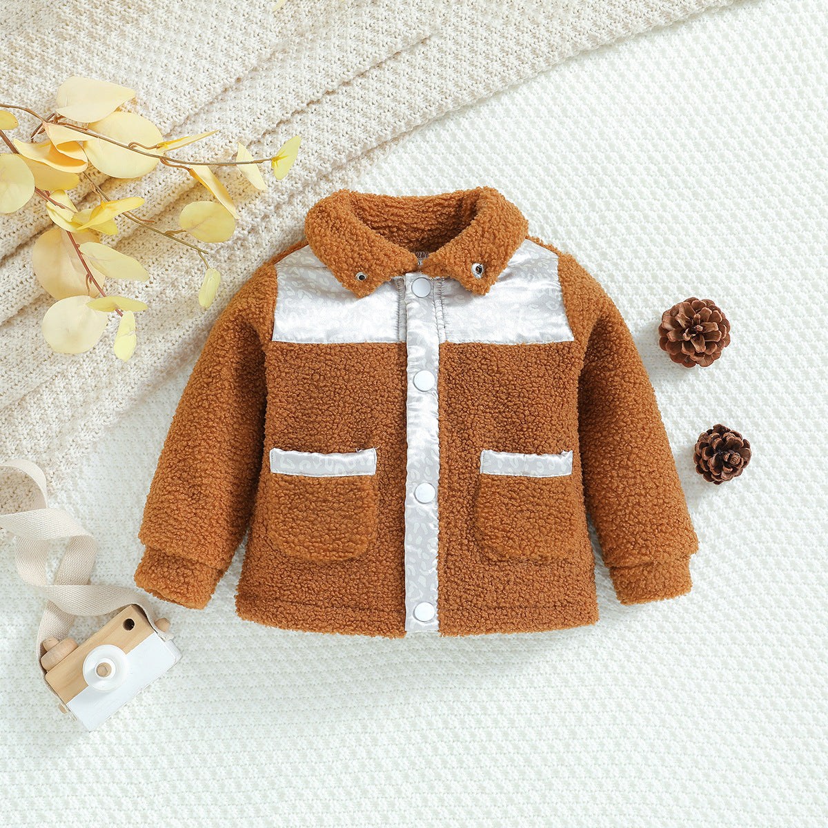 Kids’ Polar Fleece Jacket – Cute Design with Zipper Closure