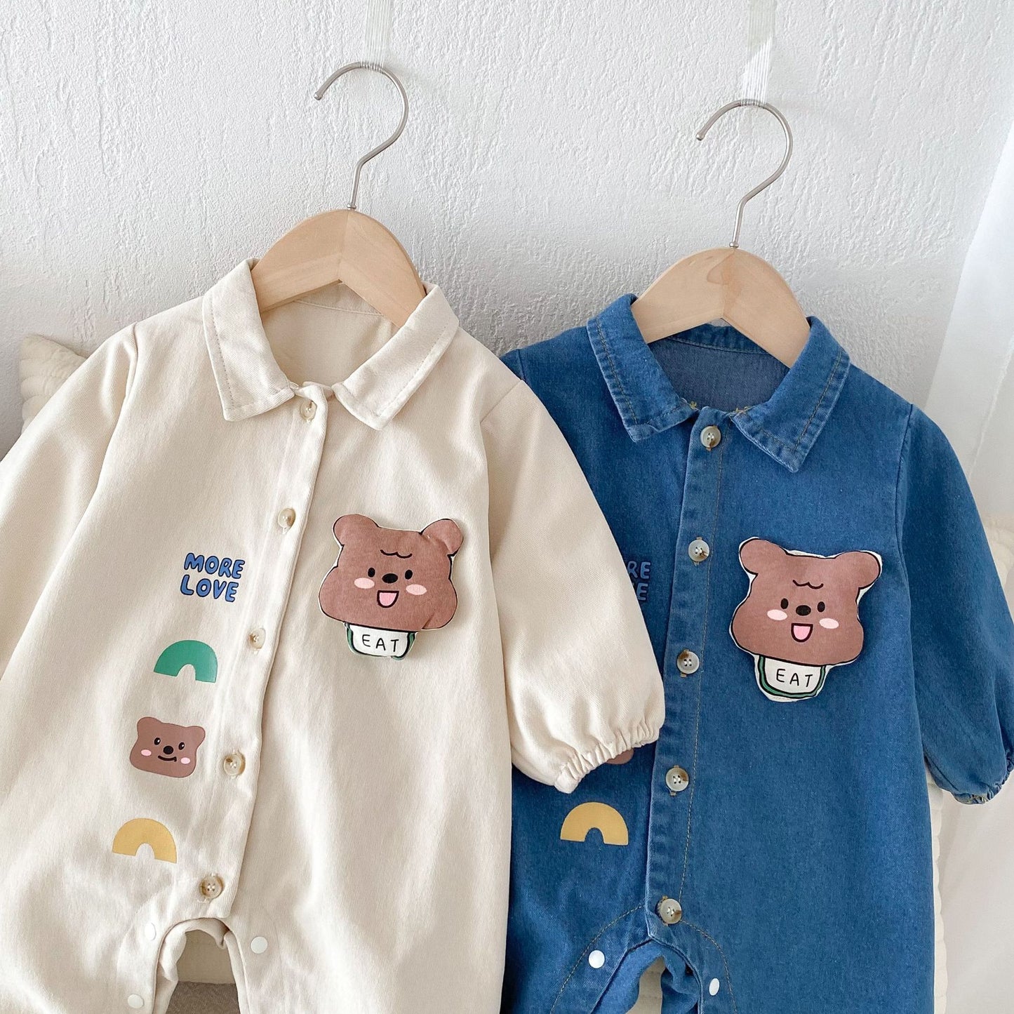 Baby Denim Jumpsuit – Long Sleeve Autumn Outfit