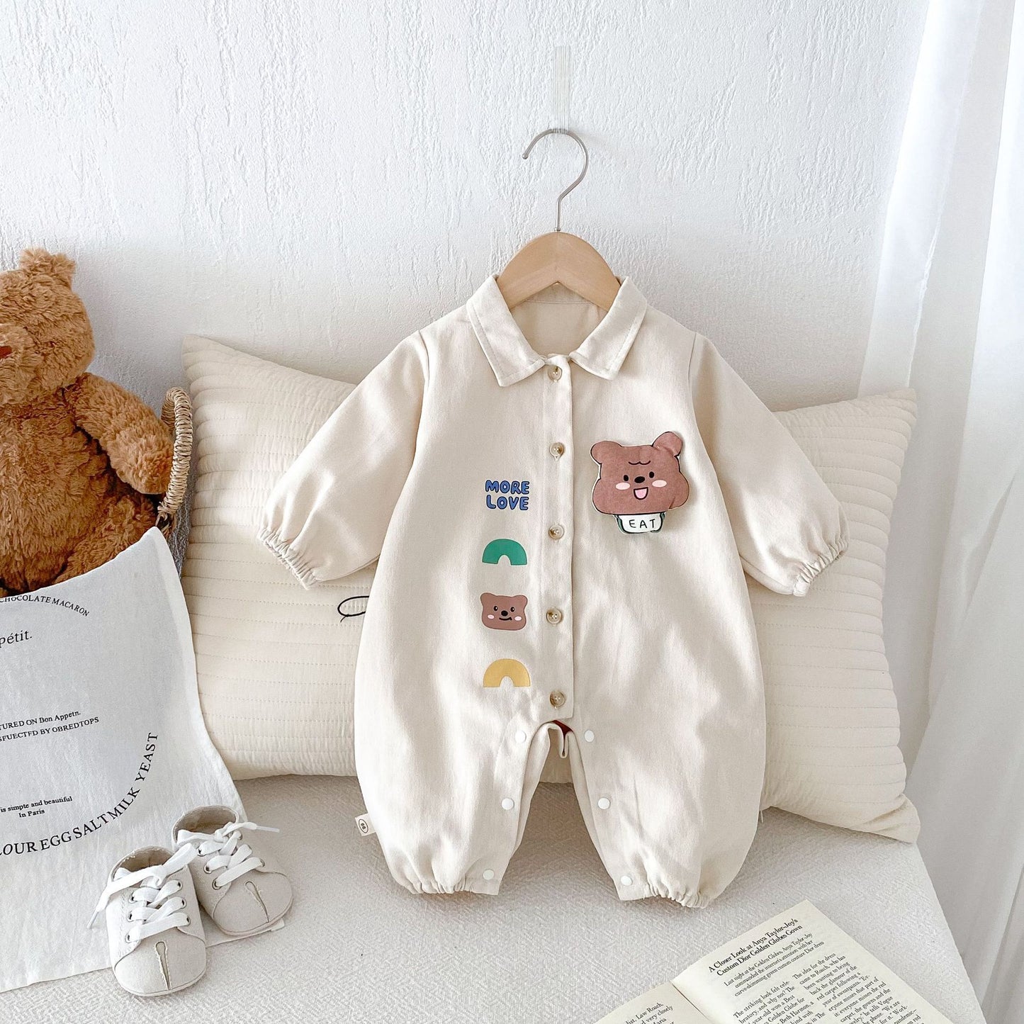 Baby Denim Jumpsuit – Long Sleeve Autumn Outfit