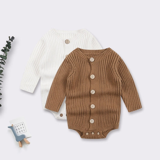Baby Sweater Bodysuit – Soft Knit One-Piece Romper